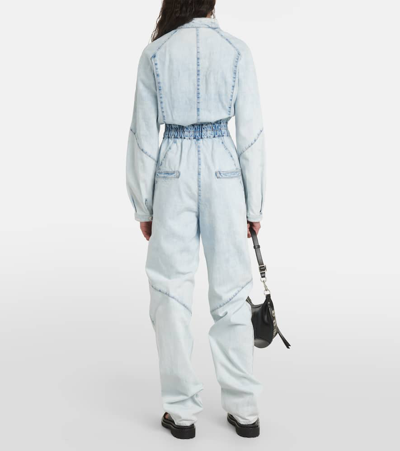 Shop Isabel Marant Kimea Denim Jumpsuit In Blue