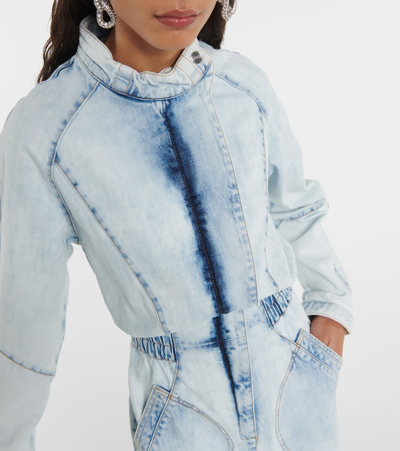 Isabel Marant Kimea Denim Jumpsuit In Blue