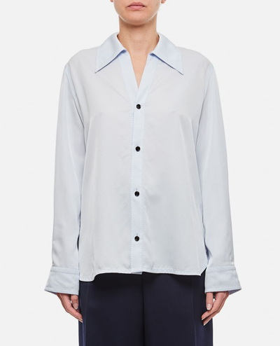 Shop Bottega Veneta Long Sleeve Shirt In Grey
