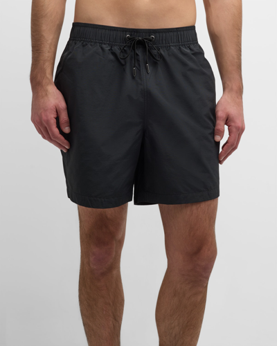 Shop Onia Men's Charles Quick-dry Swim Shorts, 7" Inseam In Black