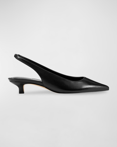 Shop Marc Fisher Ltd Posey Slingback Kitten-heel Pumps In Black