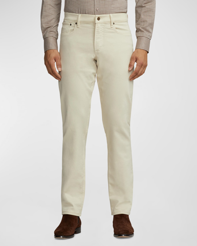 Shop Ralph Lauren Men's Lightweight Cotton 5-pocket Pants In Cream