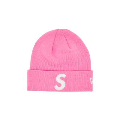 Pre-owned Supreme X New Era S Logo Beanie 'pink'