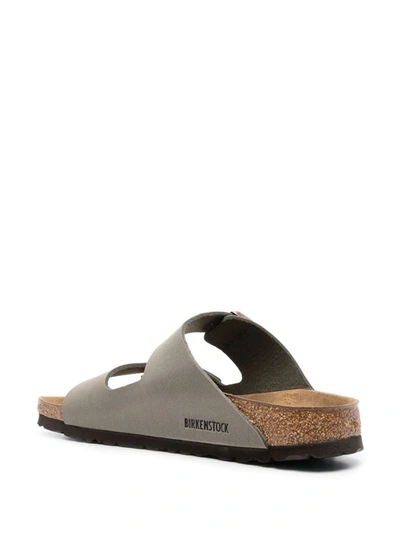 Shop Birkenstock Arizona Sandals In Grey