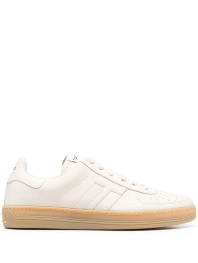 Shop Tom Ford Sneakers Shoes In Nude & Neutrals