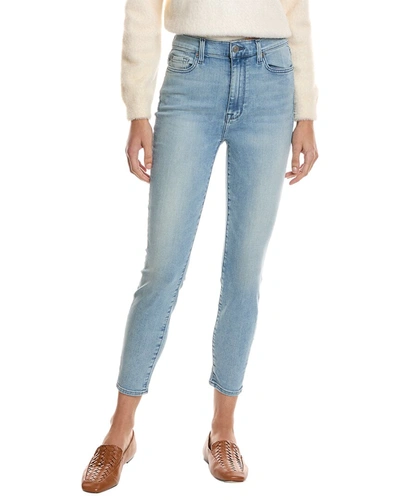 Shop 7 For All Mankind High-waist Linden Ankle Skinny Leg Jean In Blue