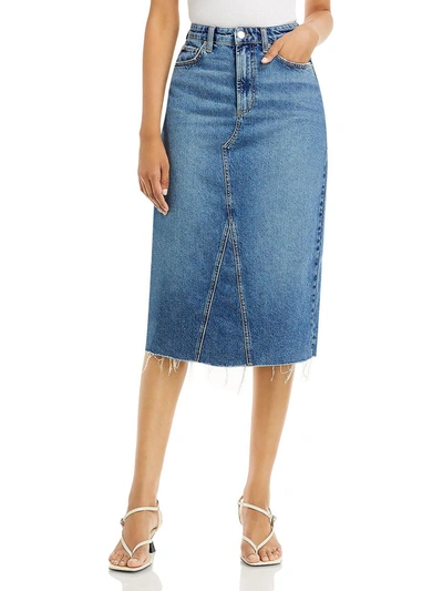 Shop Rails The Highland Womens Faded Pockets Denim Skirt In Multi