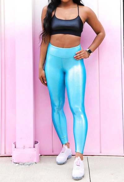 Shop Heroine Sport Marvel Legging In Aquamarine In Blue