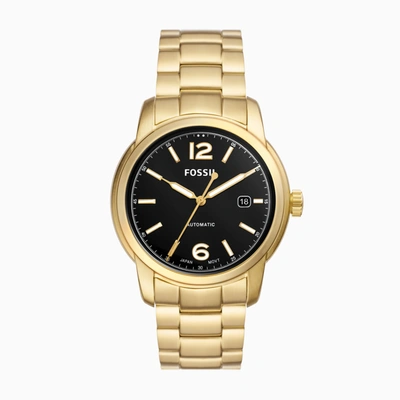 Shop Fossil Heritage Automatic, Gold-tone Stainless Steel Watch