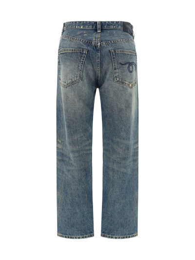Shop R13 Romeo Jeans In Gold Clinton Blue