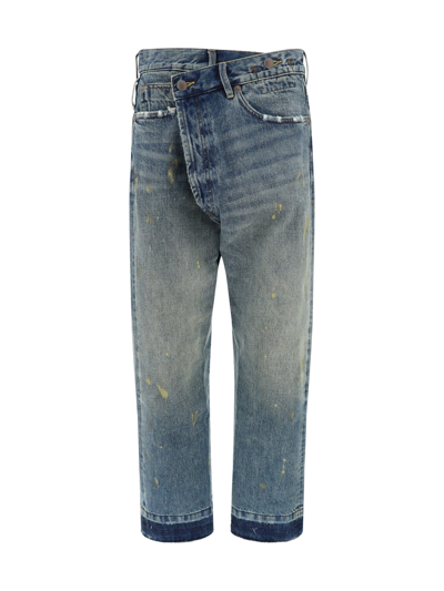 Shop R13 Jeans In Gold Clinton Blue