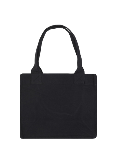 Shop Ganni Easy Shopper Handbag In Phantom