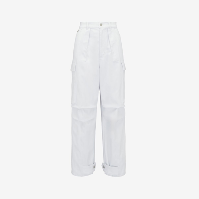 Shop Alexander Mcqueen Military Cargo Jeans In White