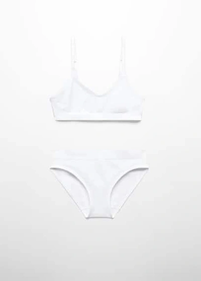Shop Mango Top And Panty Set Off White