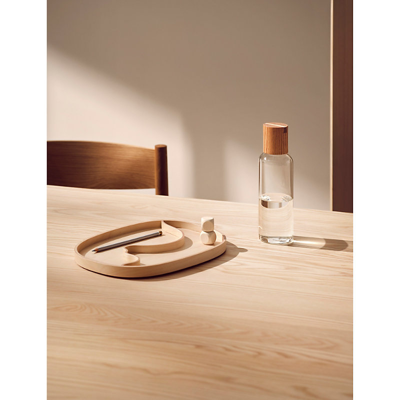 Shop Iittala Meno Oak And Glass Water Bottle 0.5l