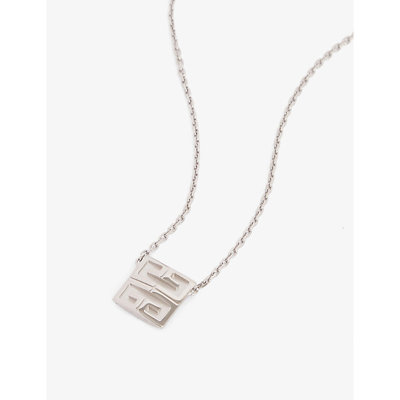 Shop Givenchy Womens Silvery 4g Brass Necklace
