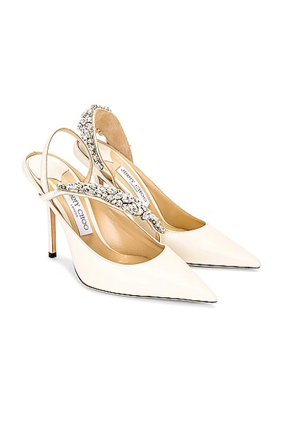 Shop Jimmy Choo Flos 100 Pump In Latte