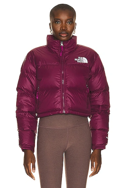 Shop The North Face Nupste Short Jacket In Boysenberry