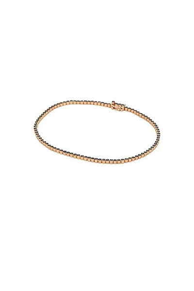 Greg Yuna Small Black Diamond Bracelet In Gold