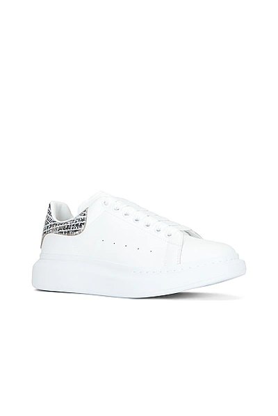 Shop Alexander Mcqueen Oversized Sneaker In White & Silver