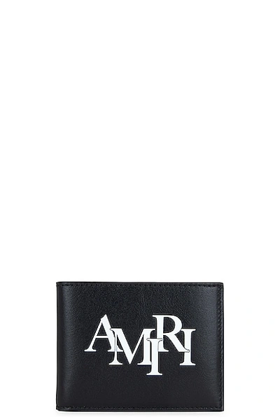 Shop Amiri Staggered Bi-fold In Black