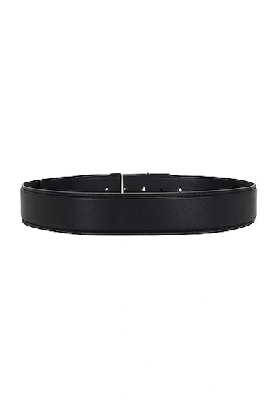 Shop Amiri 4cm Staggered Belt In Black & Nickel