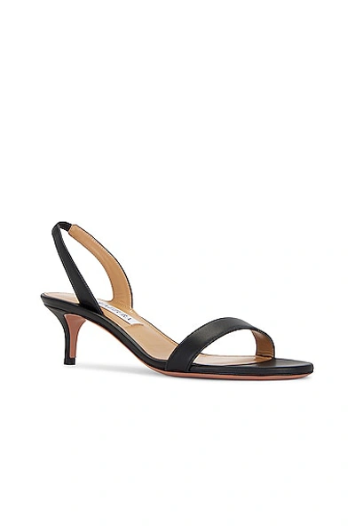 Aquazzura Women's Sandal So Nude 50 Black | Size 37 | Snumids1nap In Black