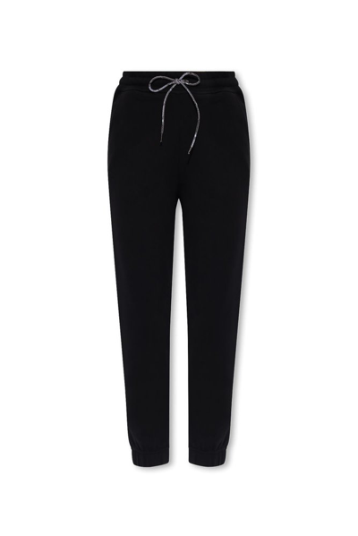 Shop Vivienne Westwood Orb Embroidered Track Pants In Black