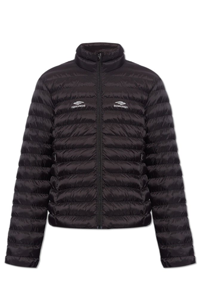 Shop Balenciaga 3b Sports Icon Ski Fitted Puffer Jacket In Black