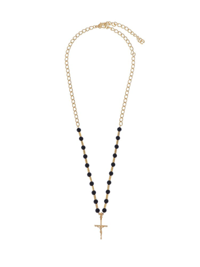 Shop Dolce & Gabbana Cross In Gold