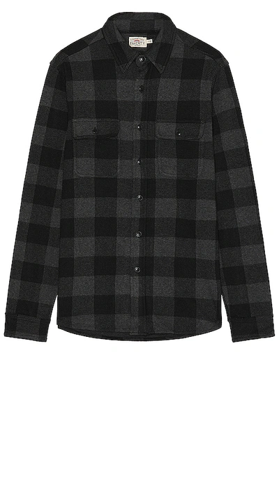 Shop Faherty Legend Sweater Shirt In Charcoal