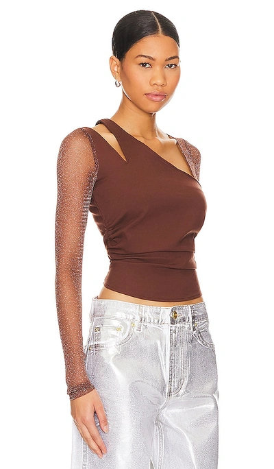 Shop Free People X Revolve Janelle Layered Top In Chocolate