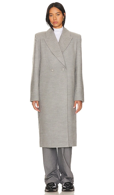 Shop Lovers & Friends X Rachel Adeline Coat In Stone Grey