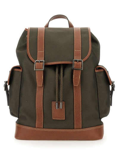 Shop Longchamp Boxford Strapped Backpack In Green