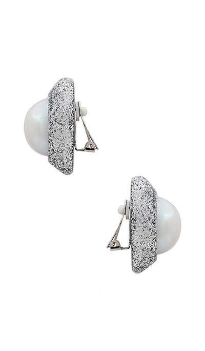 Shop Julietta Aya Earrings In Glitter & Pearl