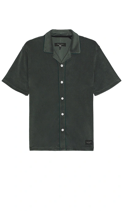 Shop Rag & Bone Toweling Avery Shirt In Charcoal