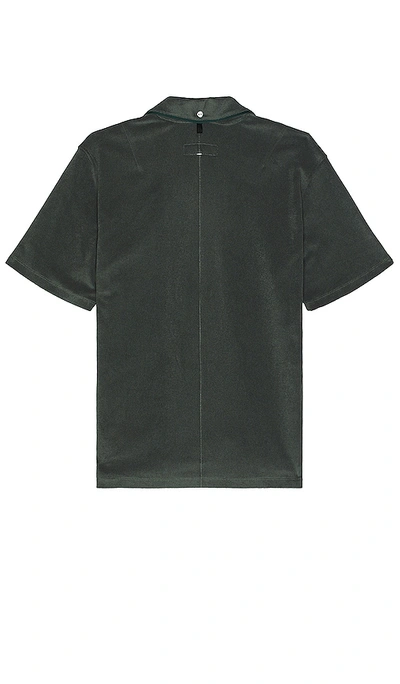 Rag & Bone Toweling Avery Shirt In Charcoal