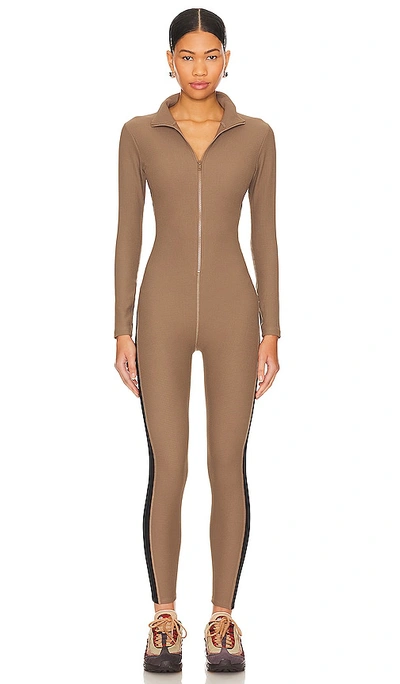 Year Of Ours Thermal Ski Onesie In Taupe