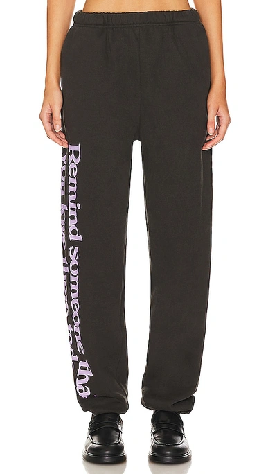 Shop The Mayfair Group Somebody Loves You Sweatpants In Charcoal