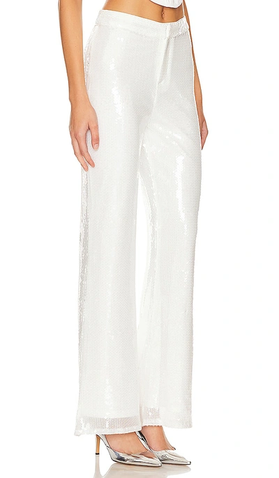 Superdown Avia Pant In White Sequin