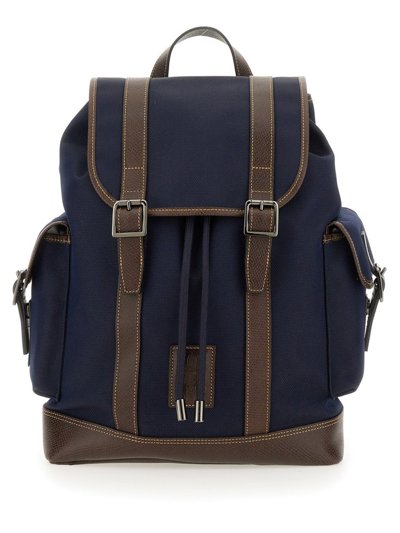 Shop Longchamp Boxford Strapped Backpack In Blue