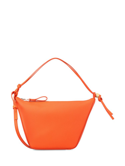 Shop Loewe Hammock Mini Hobo Bag In Orange