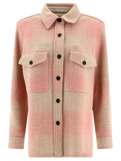 Shop Isabel Marant Faxon Buttoned Overshirt In Multi