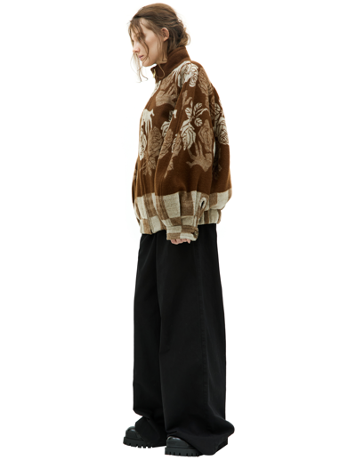 Undercover X Fragment Design Wool Bomber Jacket In Brown
