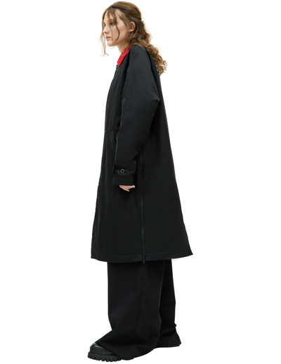 Shop Undercover X Fragment Design Cotton Coat In Black