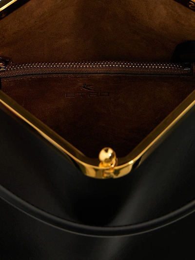 Shop Etro 'vela' Medium Shoulder Bag In Black