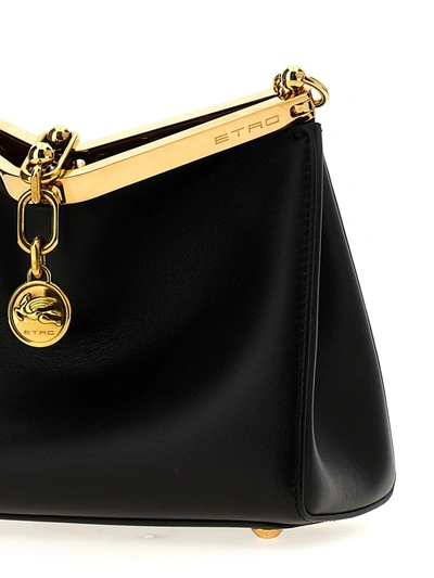 Shop Etro 'vela' Mini Shoulder Bag In Black