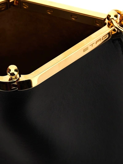 Shop Etro 'vela' Mini Shoulder Bag In Black