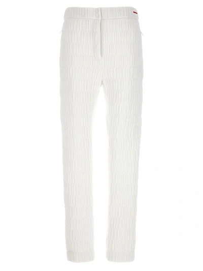 Shop Ferragamo Quilted Pants In White