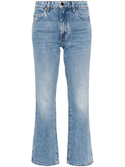 Shop Khaite Jeans In Clear Blue